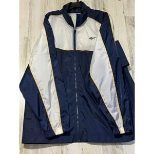 San Diego Chargers Men's Reebok Full Zip Windbreaker Size Xlg Blue/white 3172
